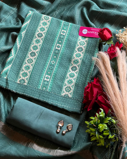 Weave Patola pure Maheshwari suit set