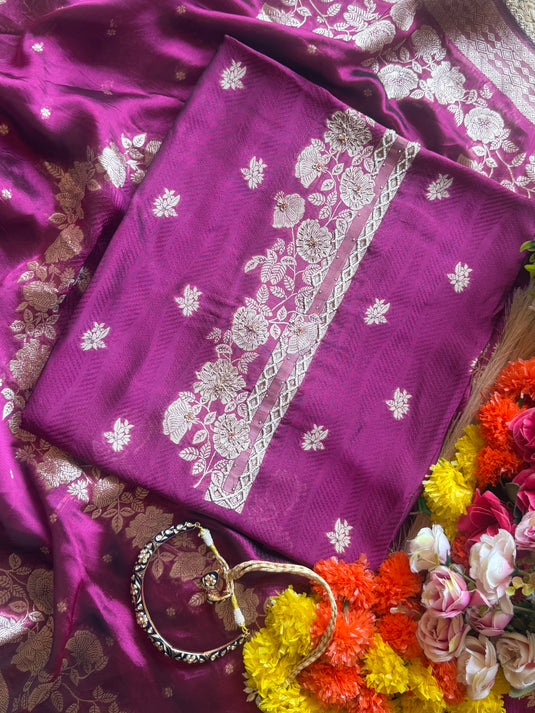 Forest highlights pure Dolla silk suit set