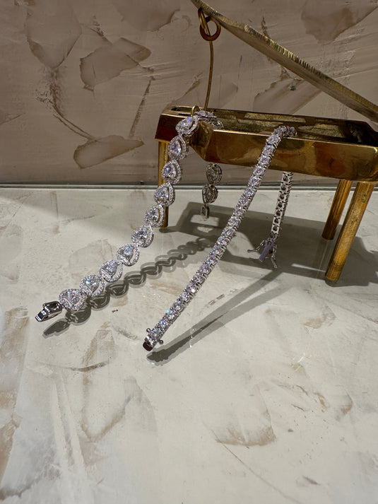 Diamond look bracelets