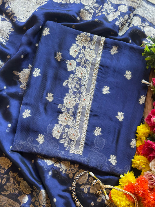 Forest highlights pure Dolla silk suit set