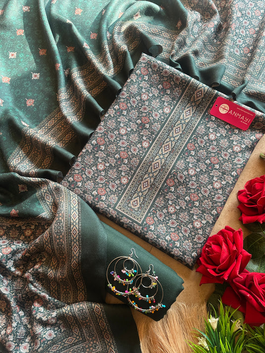 Alpha printed soft spun suit set