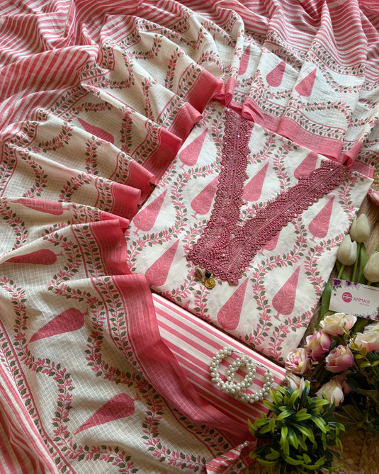 Pine tree pure cotton coloured suit set