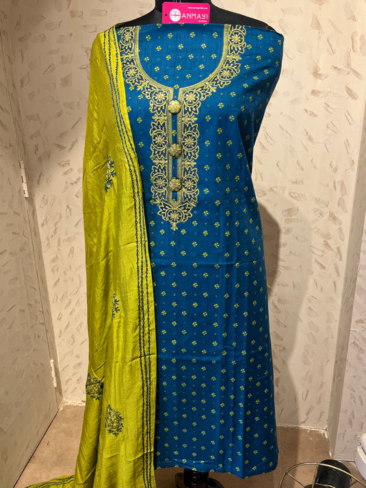 Combination cotton embroidered suit set