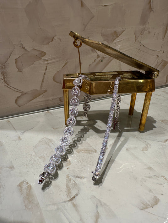 Diamond look bracelets