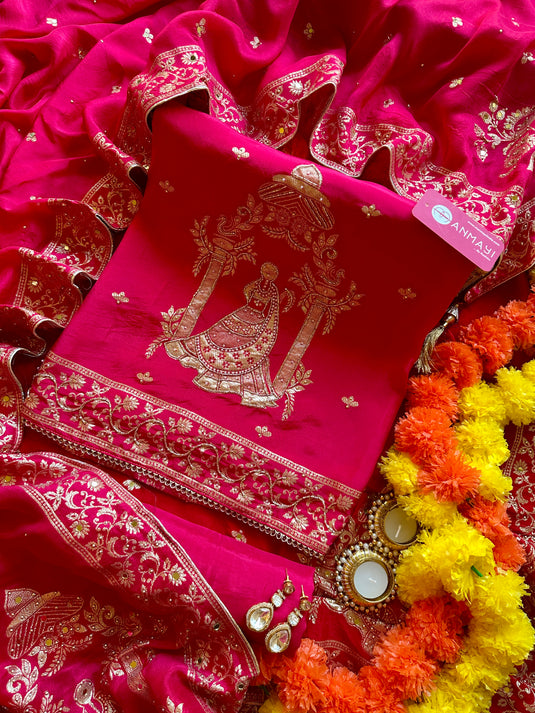 Dolla Silk Maharani Suit set