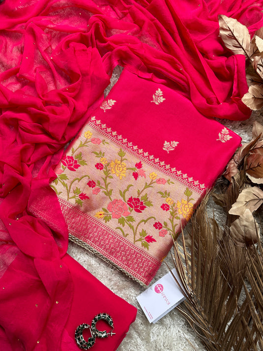 Dolla Silk Banarasi Daaman work