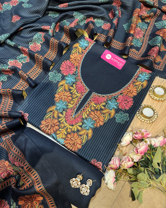 Kullu work stripes soft spun suit set