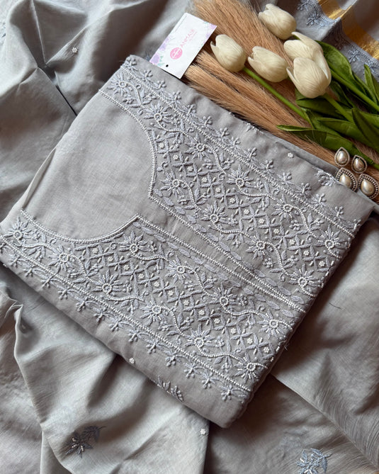 Pure Mul Chikankari suit set (Vol-3)