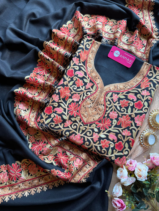 Jaal embroidered Kashmiri suit set