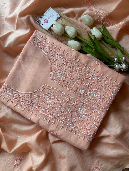 Pure Mul Chikankari suit set (Vol-1)
