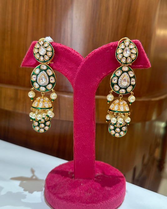 Kundan polki apsara hangings