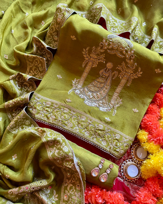 Dolla Silk Maharani Suit set