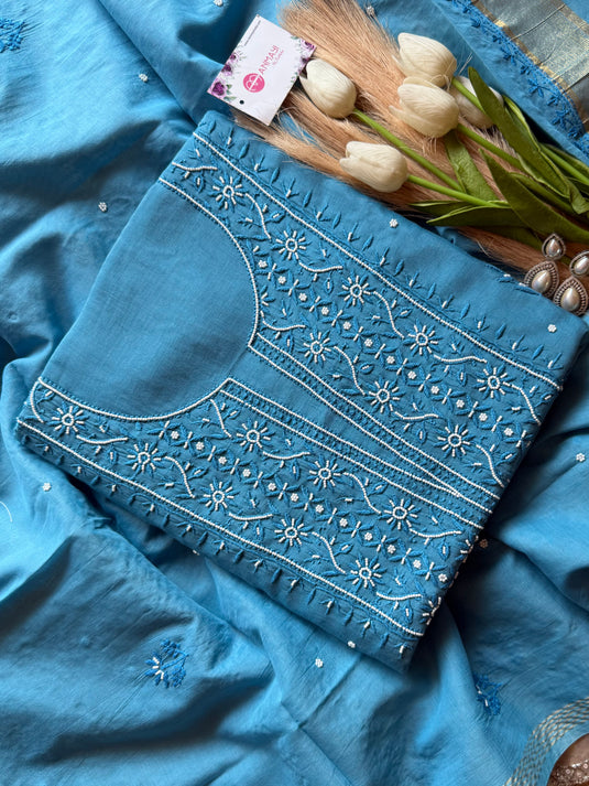 Pure Mul Chikankari suit set (Vol-3)