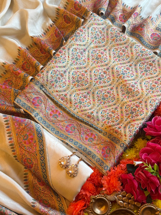 Kani Weave Pure silk waves suit set