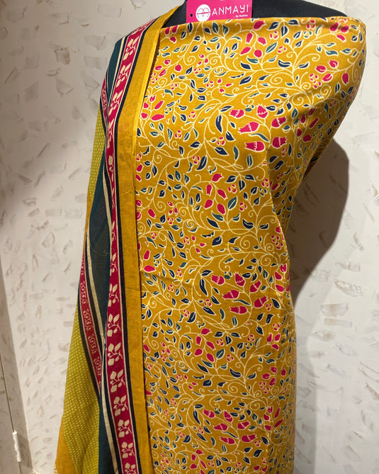 Cambric cotton kalamkari print suit set