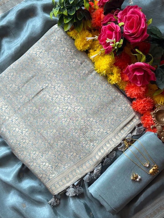 Brocade Silk tassel work suit set