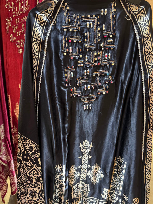 Gajji Silk boho style suit set