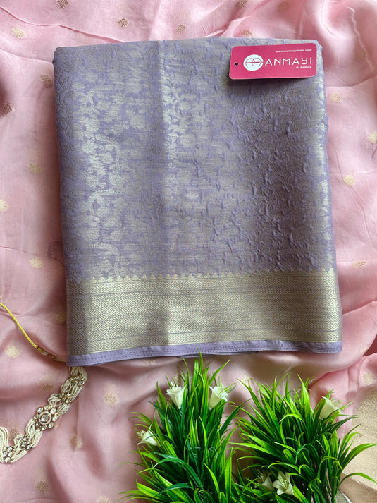 Georgette all over banarasi jacquard saree
