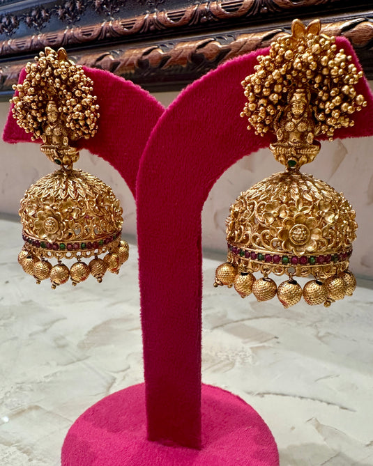 Festive Goddess jhumka set