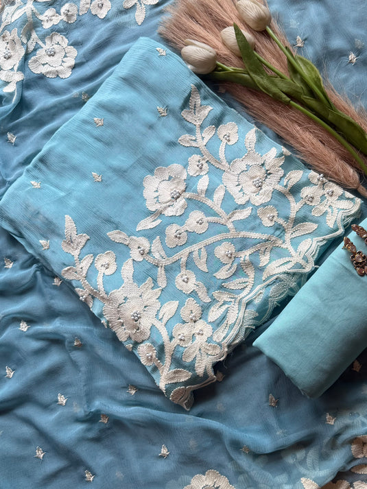 Chinnon Karachi work Pakistani suit set