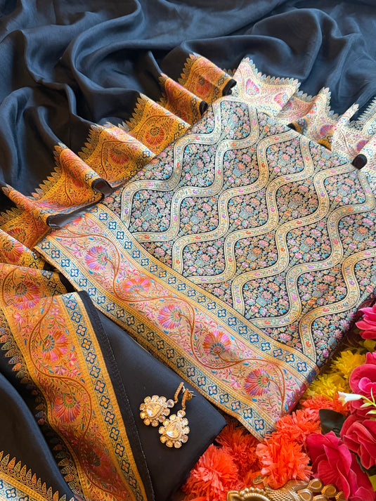 Kani Weave Pure silk waves suit set