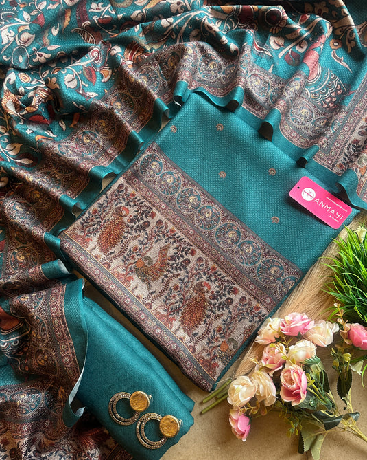 Madhubani print soft spun suit set