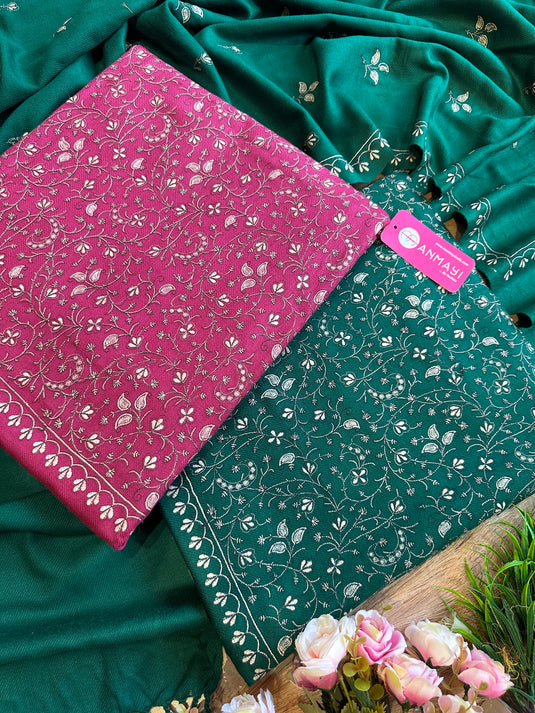 Kashmiri jaal embroidered suit set