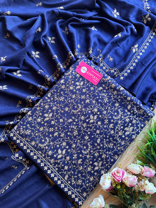 Kashmiri jaal embroidered suit set