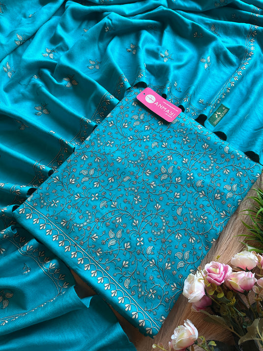 Kashmiri jaal embroidered suit set