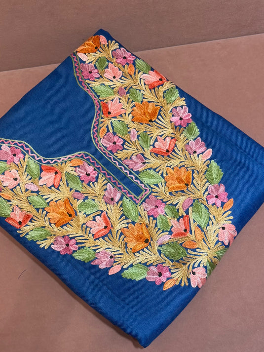 Kashmiri unstitched woollen coord set (5 mtrs length)