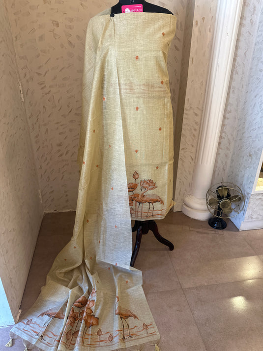 Swan Jamdani silk suit set